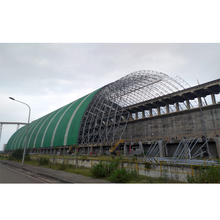 Large span Steel Space Frame Roof Structure Thermal Power Plant Dry Coal Bunker Design